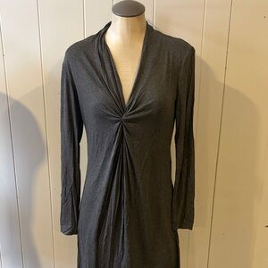 Women’s Olian Maternity Elegant Gray Long Sleeve Dress NWT